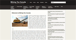 Desktop Screenshot of miningtaxcanada.com